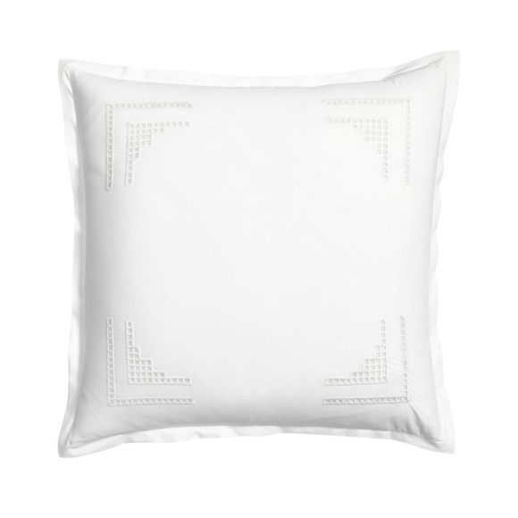 Pottery Barn White Eyelet Euro Sham - Picture 1 of 3